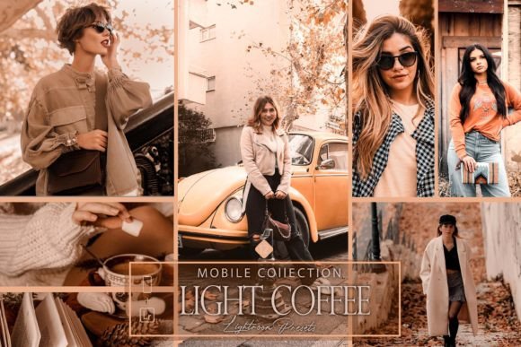 Download 12 Mobile Lightroom Presets,Light Coffee - Premium Resources